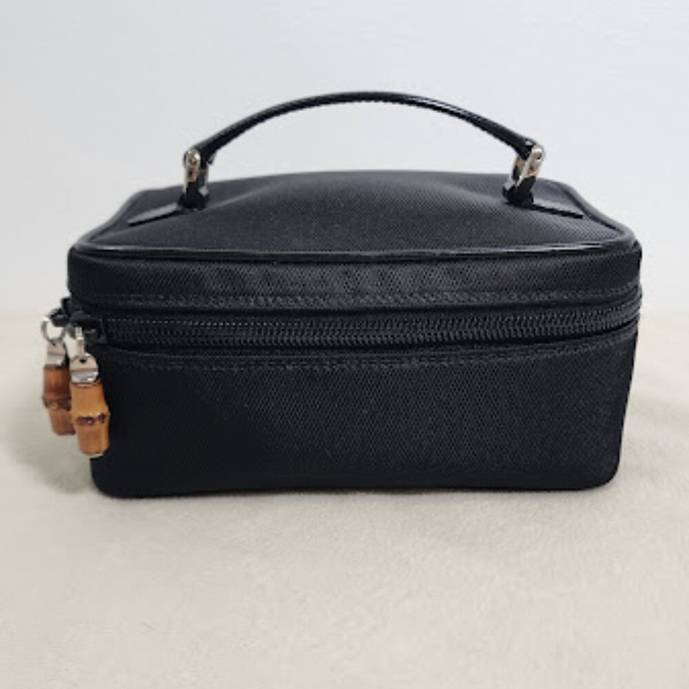 Gucci Bamboo small vanity. Black. Super cute.